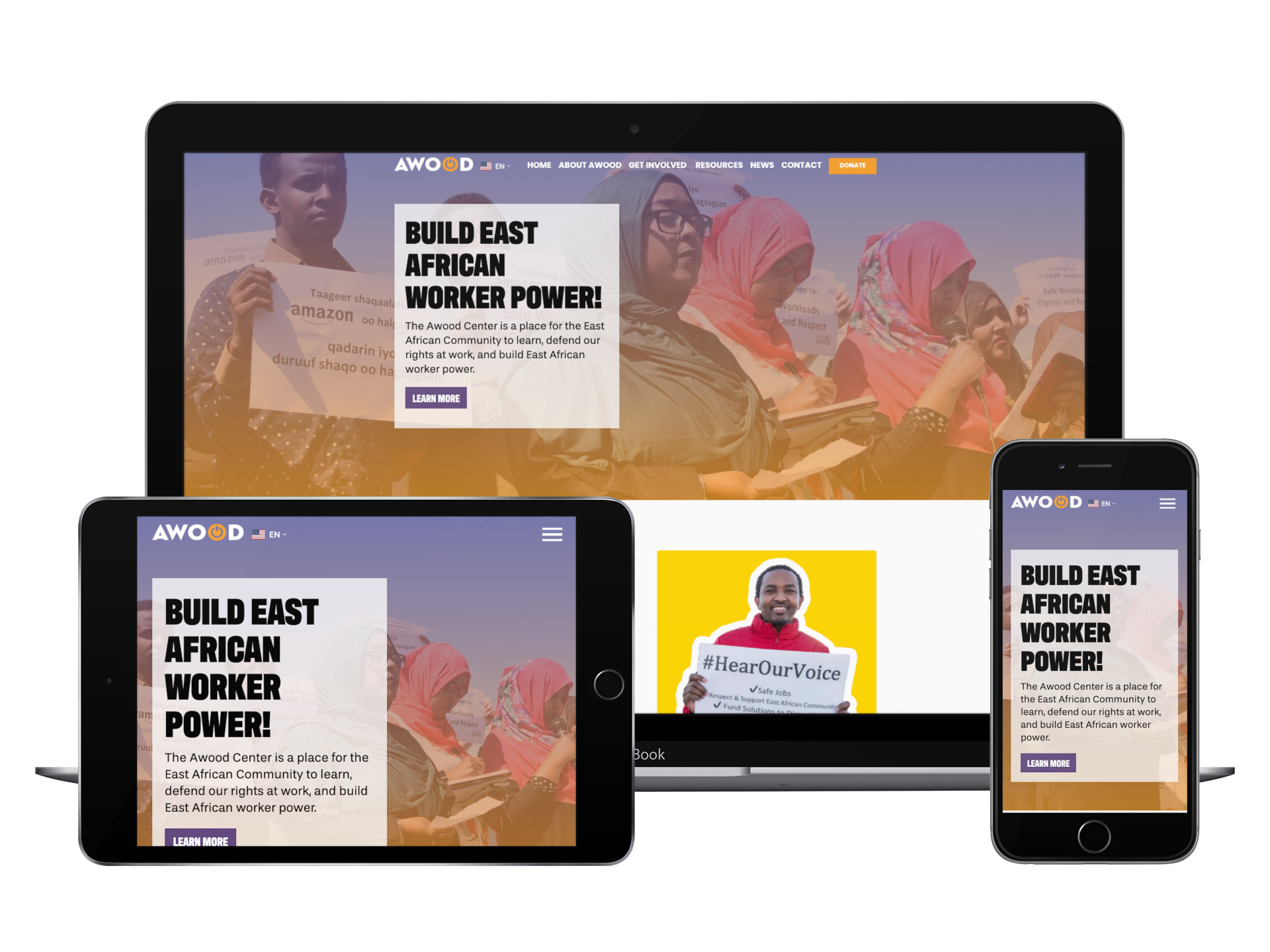 Latest Project: Awood Center Website