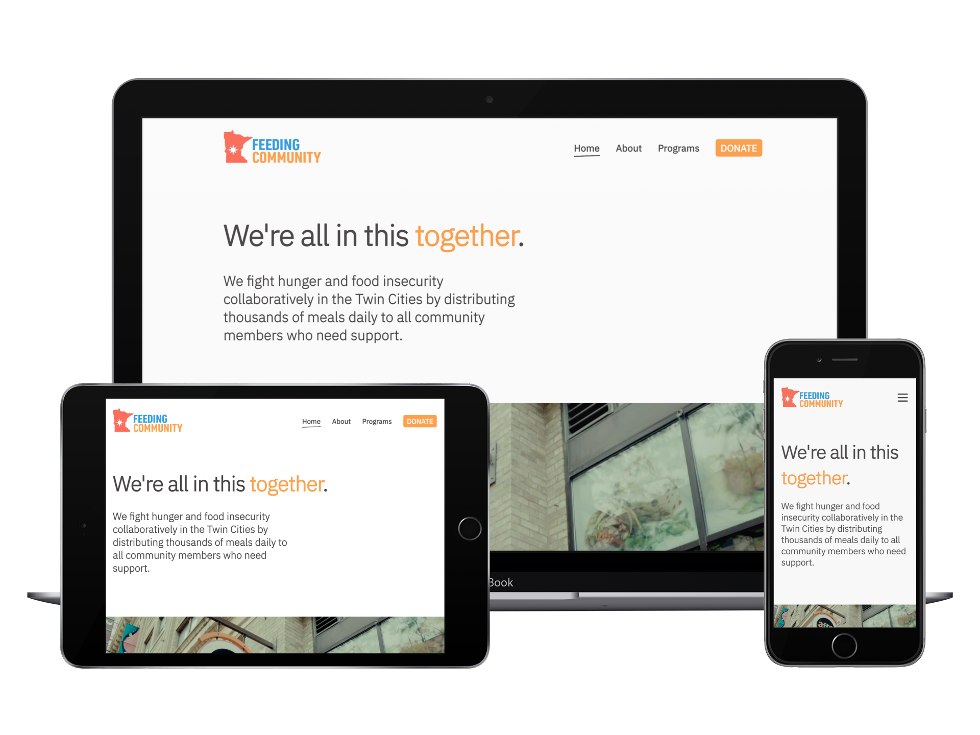 Latest Project: Feeding Community Initiative Website