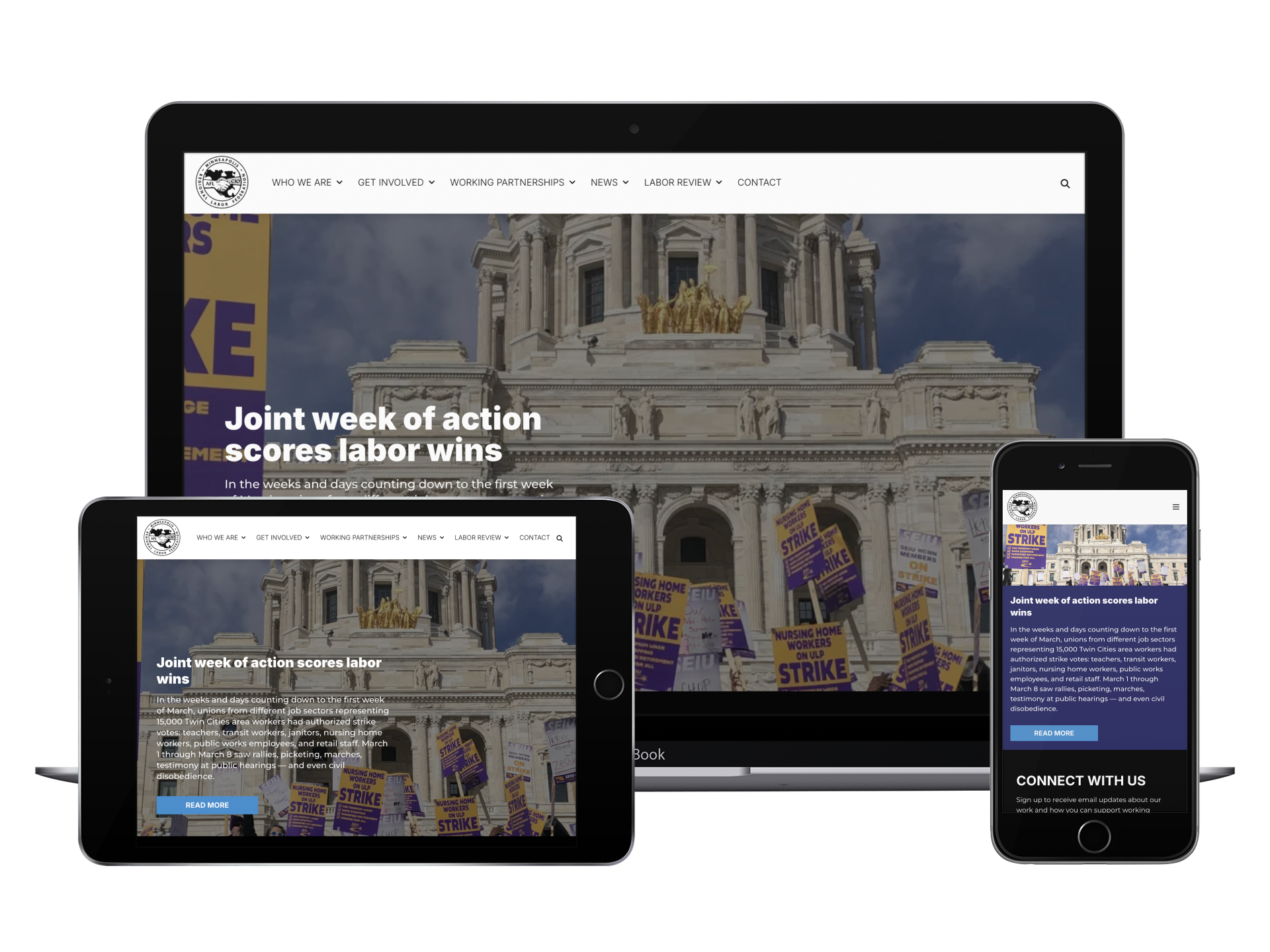 Latest Project: Minneapolis Regional Labor Federation Website